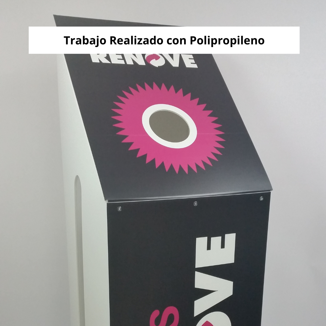 Panel de polipropileno celular rígido y reciclable.